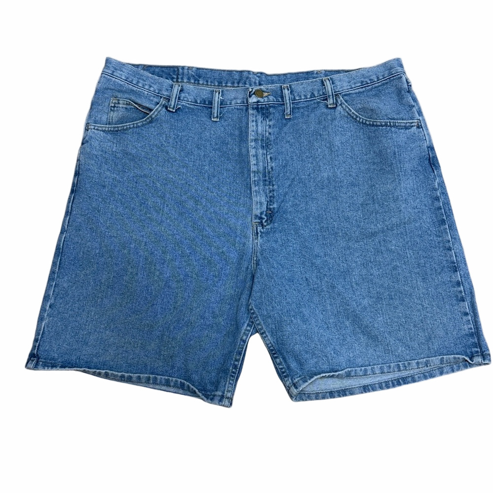 Wrangler Men’s 44 Blue Denim Jean Shorts Relaxed Fit Cotton Dad